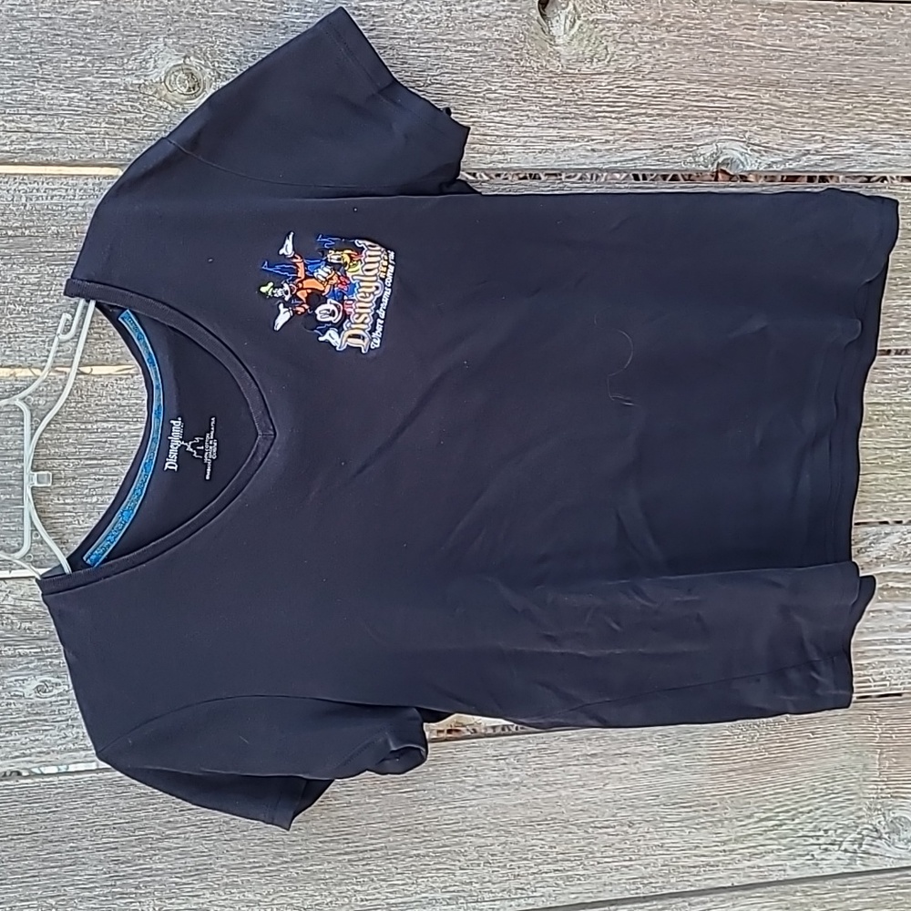 Disneyland Resort embroidered character v neck shirt short sleeve
